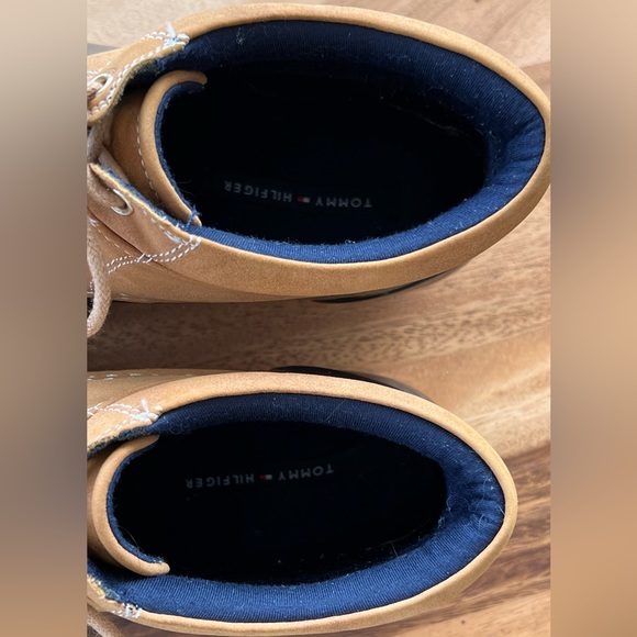 Tommy Hilfiger Low Rise Brown Tan Duck Boots Muck Rubber Size 8M - Picture 8 of 16